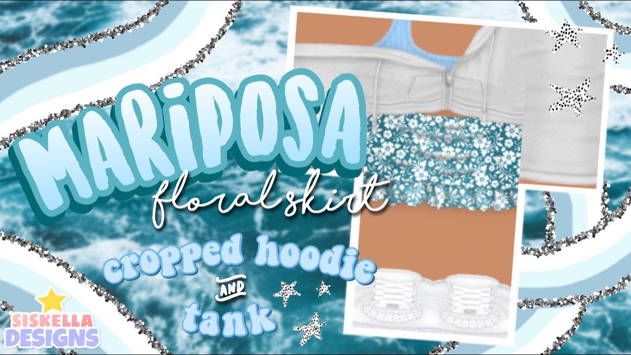 Roblox Speed Design Mariposa Floral Skirt W Cropped Hoodie Tank Siskella Youtube - roblox tan hoodie