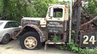 1954 LJ MACK PLUS RARE REO TRUCK!!! ANTHRACITE AUTO JUNK YARD  MUST SEE PART 3