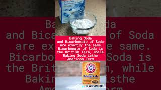BICARBONATE OF SODA AND BAKING SODA WHAT IS THE DIFFERENCE