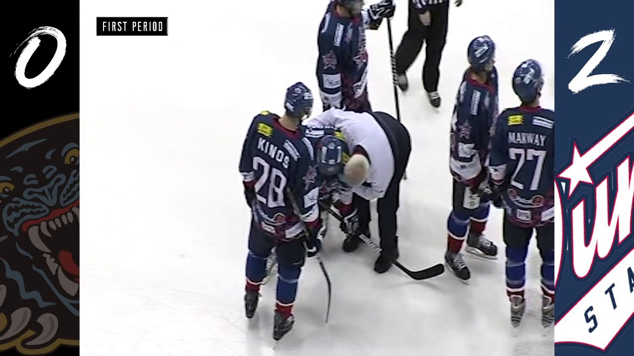 Alex Penner Big Hit & Goes After Jay Latulippe (Game Misconduct) EIHL 2-1-11