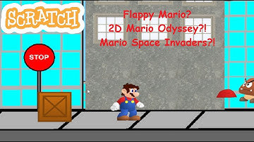 My dad plays Mario themed Scratch games!