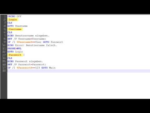 Batch Tutorial: Passwortabfrage | Deutsch | HD+