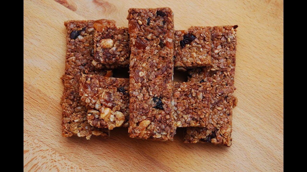 LA RECETA Barritas caseras de muesli Allon Sports YouTube