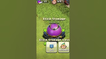 Upgrade ElixiR Storage 10 to Max lvl |COC#elixirstorage #clashofclans #upgrade #supercell #storage