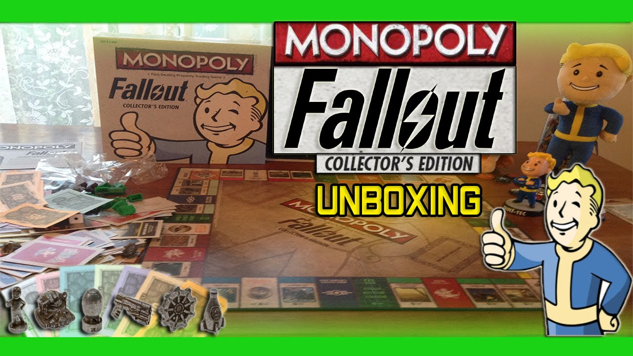 Fallout Monopoly Collector's Edition Unboxing - YouTube