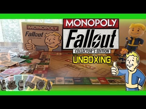 Fallout Monopoly Collector's Edition Unboxing - YouTube