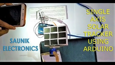 single axis solar tracker using arduino
