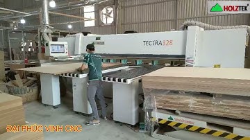 MÁY CẮT VÁN CÔNG NGHIỆP. MÁY CƯA PANEL SAW CNC TECTRA-328 Holztek Opticut Opti Rulo ép cạnh