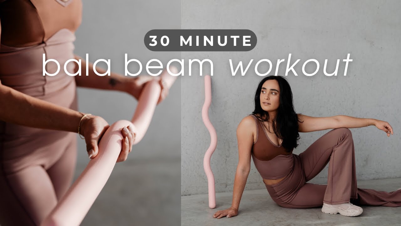 30 MIN Bala Beam Workout | Full Body Workout with weights