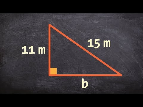 Video: How To Find The Base Of A Right Triangle