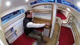 Inside the BayCruiser 26 from Swallow Yachts
