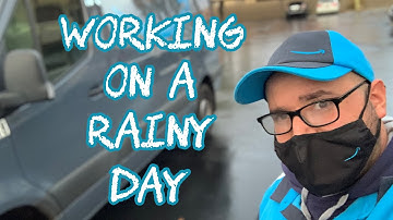 Delivering In The Rain I Amazon Delivery Driver