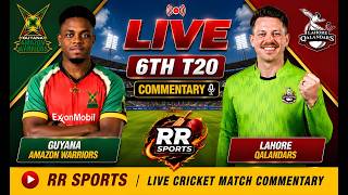 LIVE | GAW vs LQ | Guyana Amazon Warriors vs Lahore Qalandars | 6th T20 | GSL  |RR Sports Commentary screenshot 5
