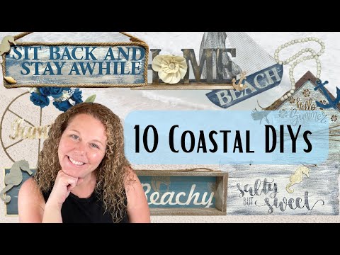 10 Coastal Dollar Tree DIYs || Summer Dollar Tree Crafts || Beach Themed Projects