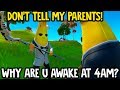 I met the CUTEST 10 Year Old Kid playing Fortnite at 4am!