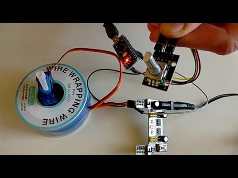 Arduino Nano and Visuino: Control Servo with Rotary Encoder - YouTube