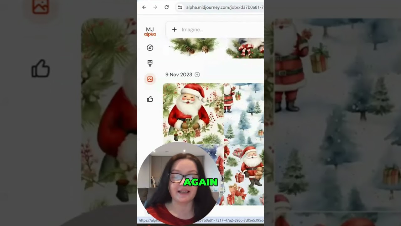 Christmas Watercolor Clip Art: Endless Ideas for Tiles, Wrapping Papers, and More #midjourney