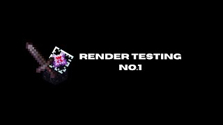 render testing pt.1