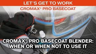Cromax Pro Basecoat Blender – when or when not to use it screenshot 1