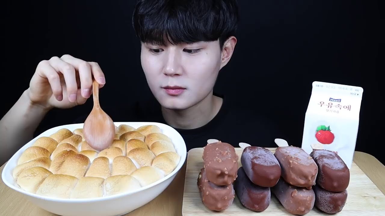 BITES ONLY MARSHMALLOW AND CHOCOLATE ICE CREAM//교광TV