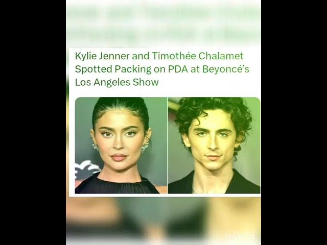 Kylie Jenner, Timothée Chalamet show PDA at Beyoncé show - Los Angeles Times