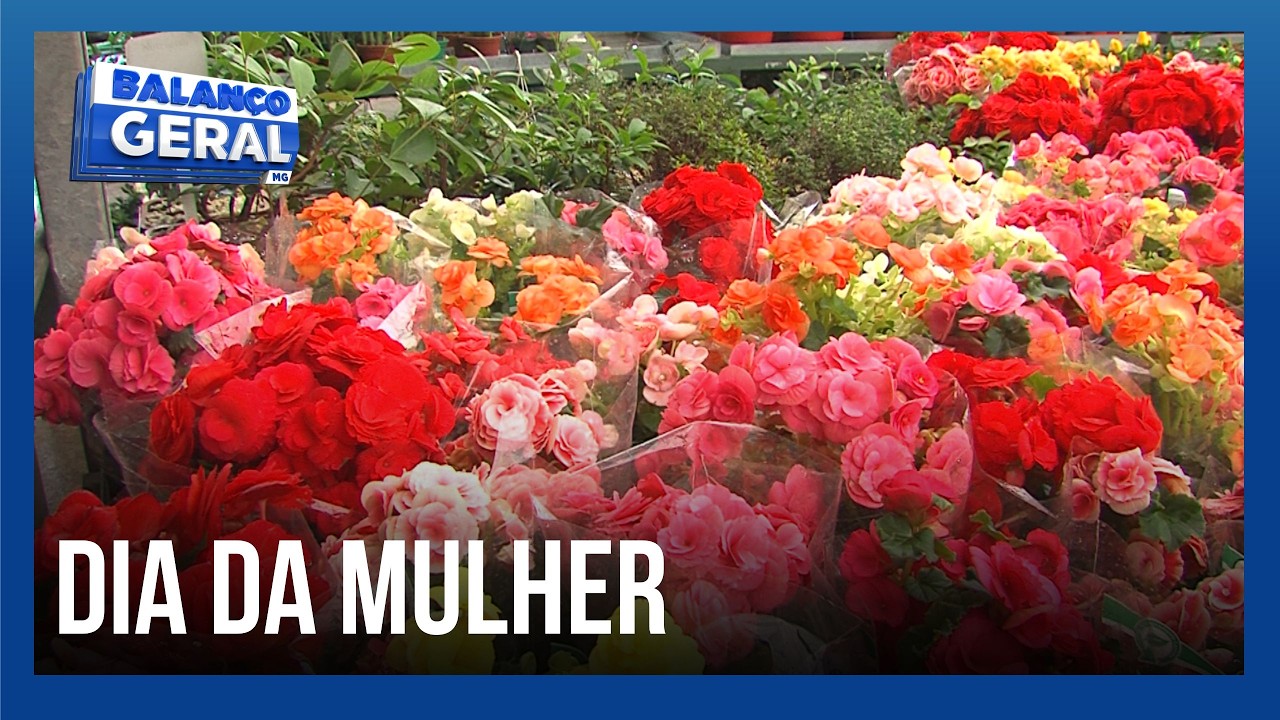 Movimento nas floriculturas durante o fim de semana do Dia da Mulher
