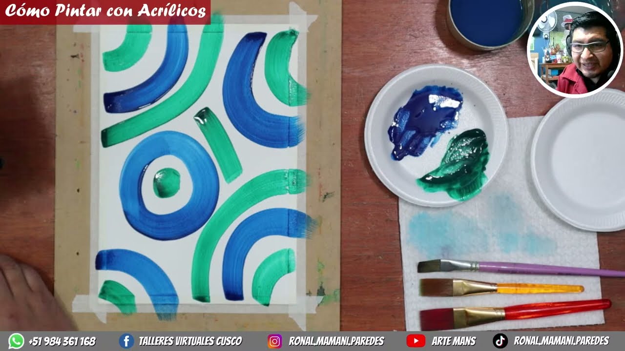 Cómo preparar un lienzo para pintar con óleo o acrílico - Paso a paso -  TALLERES VIRTUALES CUSCO. 