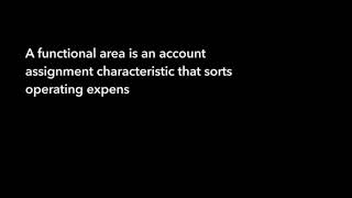 What is functional area? And how to define it