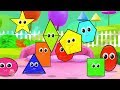 Ten Little Shapes | Shapes Song | Nursery Rhymes | Baby Songs