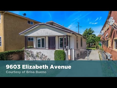 9603 Elizabeth Avenue, South Gate, CA home video tour