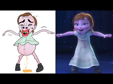 Frozen 2 Let It Go Elsa Funny Drawing Meme | Try not to laugh