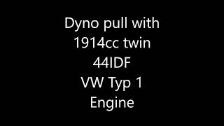 VW 1914 Dyno pull
