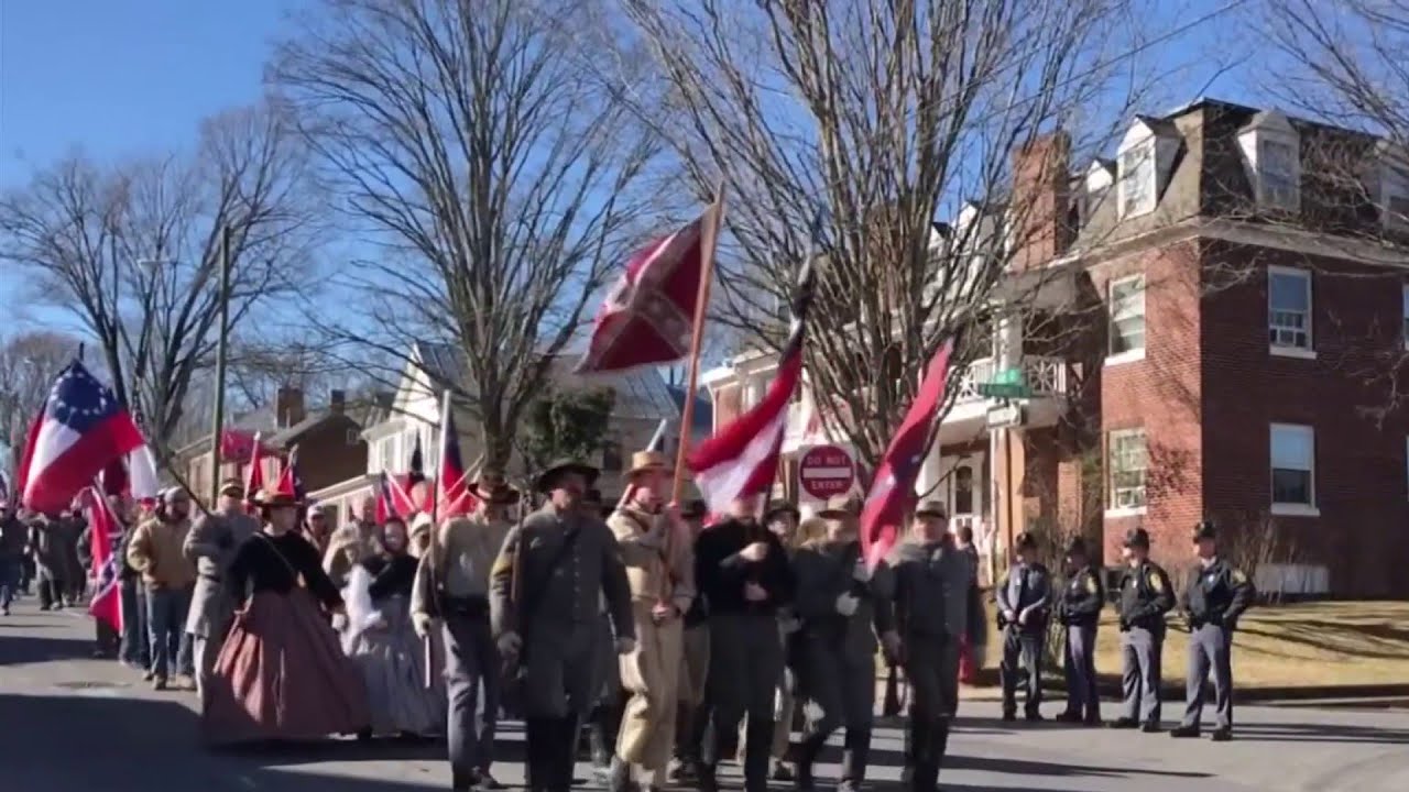 Virginia flaggers celebrate Lee-Jackson day in Lexington