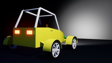 How to add lights and brake lights to the vehicle | [Part 9] Low poly vehicle for UE4