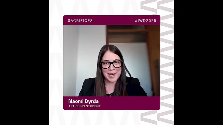 Cochrane Sinclair LLP: IWD 2025 - Sacrifices (Naomi)
