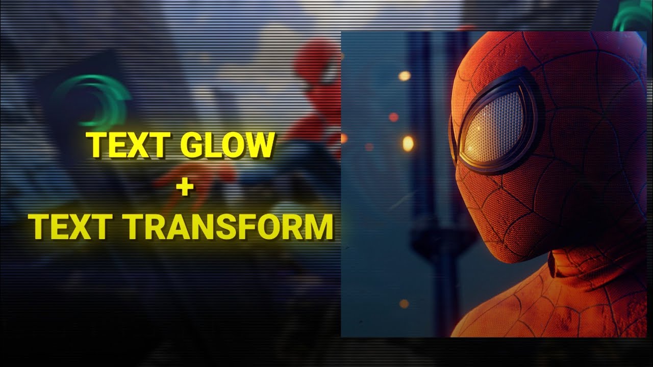 TEXT GLOW + TEXT TRANSFORM EDIT TUTORIAL 😎 || AE LIKE AM 🗿|| (+PRESET ...