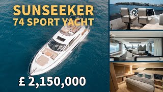A RARE HIGH SPEC SUNSEEKER 74 SPORT YACHT
