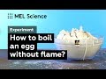 How to boil eggs without fire and electricty (&quot;Exothermic reaction&quot; experiment)