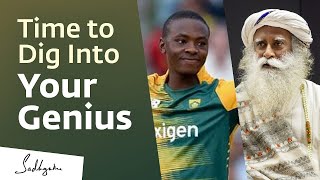 The Best Time to Dig Into Your Genius – Kagiso Rabada with Sadhguru Pt 1