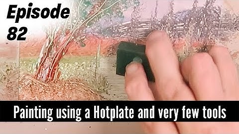 Paint landscapes with the Encaustic Compact Hotplate & Non Heated Tools