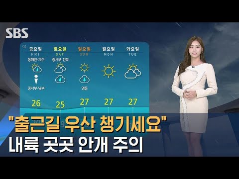[날씨] "출근길 우산 챙기세요"…내륙 곳곳 안개 주의 / SBS