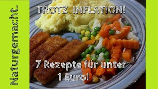 Trotz Inflation ! 7 Rezepte für unter 1 Euro ! Hauptgerichte I Hauptmahlzeiten