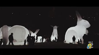Iowa City downtown district introduces Winter Night Lights public art installation