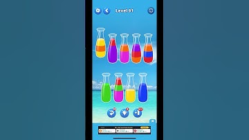 91 level of water sort game #viral #shorts