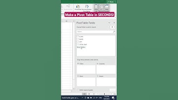 Make a Pivot Table in SECONDS!#shorts #excel #exceltips #exceltricks