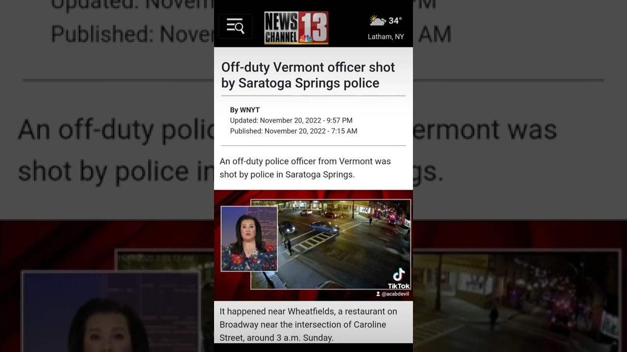 Off-Duty Vermont Police Officer shot by another cop. Do I protest or cheer? #vermont #shorts