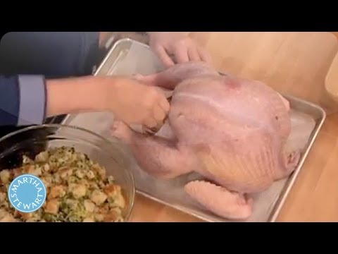 How to Stuff a Turkey - Martha Stewart