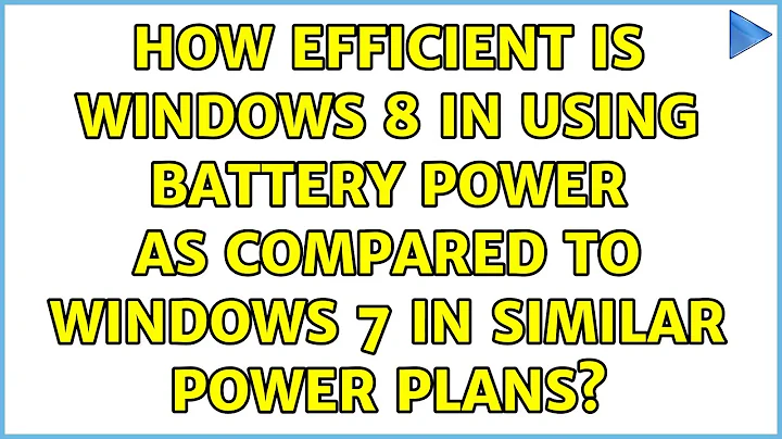 How efficient is Windows 8 in using battery power as compared to Windows 7 in similar power plans?
