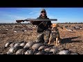 DOUBLE BARREL 10 Gauge Goose Hunt Challenge!! (BAD IDEA)