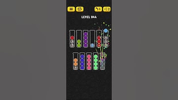 Ball Sort - Color Puzzle Game - Level 944 - Walkthrough SOLVED by RobotPlayer AI!!!